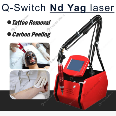 휴대용 Q 스위치 ND YAG 레이저 피부 미용 기계